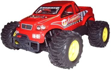 Acme Red Radio Controlled Acme Leopard 1:18 Electric Mini Monster Truck