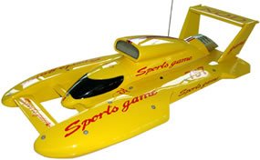 Acme Yellow Speed Storm Plastic Electric RADIO CONTROLLED BOAT