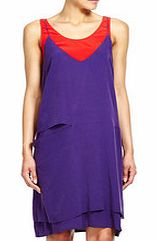 Acne Lori purple silk dress