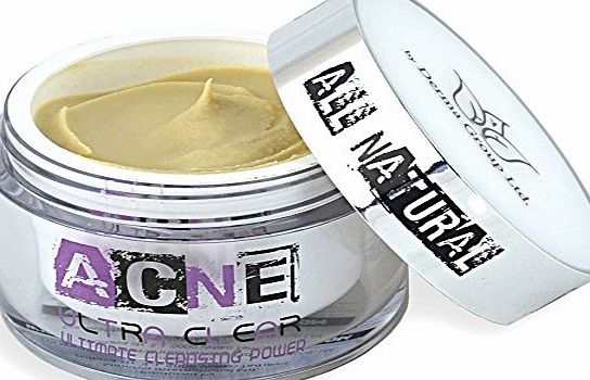 Acne Ultra Clear Natural Acne Treatment Cream - Best Non Greasy Organic Spot Remedy for Cystic and Hormonal Acne, Suitable for Adult and Teenage use, Day and Night and EU Certified - Start Clearing Your Acne Today!