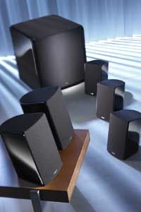 Acoustic Energy Aego T Home Cinema Speaker System Piano Black