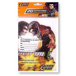 Action man - Invitations pack of 20
