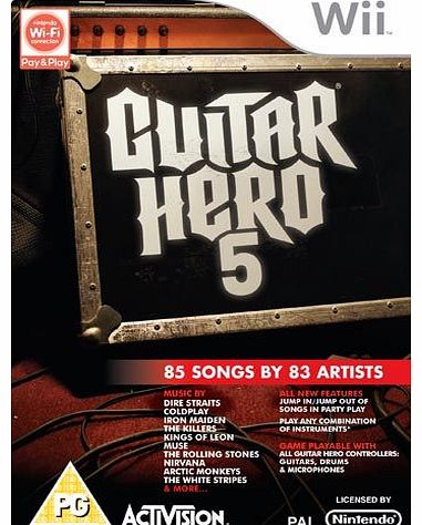 Guitar Hero 5 (With Guitar) on Nintendo Wii