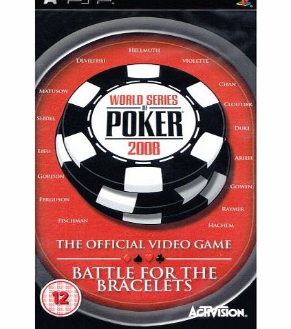 Activision World Series Of Poker 2008 Battle For The Bracelets PSP