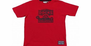 Adams Boys Red Resort T-Shirt L9/F6