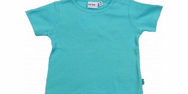 Adams Toddler Girls Turquoise Crew Neck T-Shirt B7