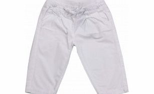 Adams Toddler Girls White Pull Up Trousers B7 L8/F7