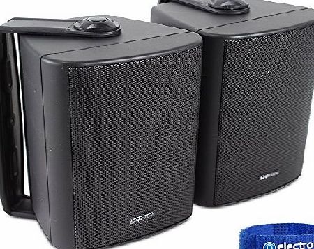 Adastra 2x Adastra Black Wall Mountable Surround Sound Home Audio Hi-Fi Speakers 60W