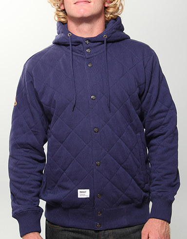 Addict Expedition Snap fastening hoody - Blue