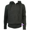 Addict Hooded Heavy Knit Jacket (Black)