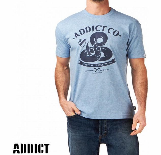 Mens Addict Kdu Core Division T-Shirt - Sky