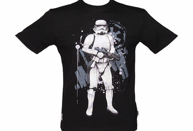 Addict Mens Black Stormtrooper Star Wars T-Shirt