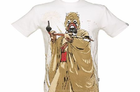 Addict Mens White Dune Warrior Star Wars T-Shirt