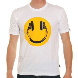 Addict Smiley Tee shirt - White