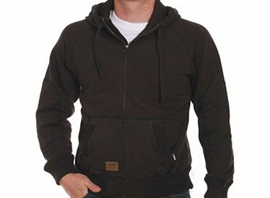 Addict Surplus Leather Zip hoody - Black