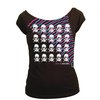 Adeline Skinny T-shirt - Skullactica (Black)