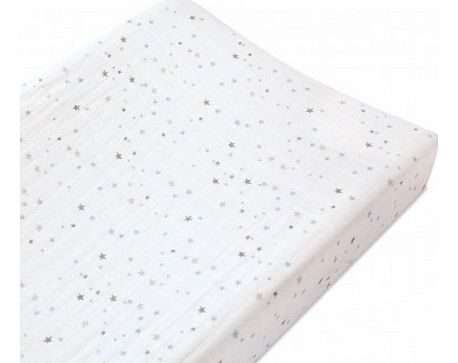 Changing Mat Cover - Blue Stars `One size