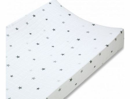 Changing Mat Cover - Grey Stars `One size