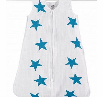 Light baby sleeping bag - Blue stars S,M,L,XL