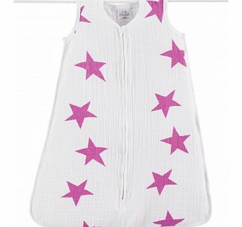 aden   anais Light baby sleeping bag - Pink stars S,M,L,XL
