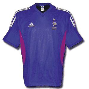 Adidas 02-03 France Home shirt - Authentic