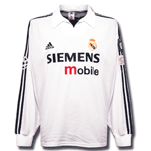Adidas 02-03 Real Madrid C/L H L/S (9 Cup) Players