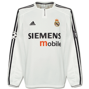 Adidas 03-04 Real Madrid Home C/L L/S shirt