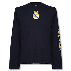 Adidas 06-07 Real Madrid L/S T-Shirt - Navy