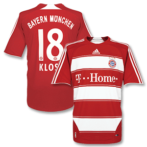 Adidas 07-08 Bayern Munich Home shirt   Klose No.18