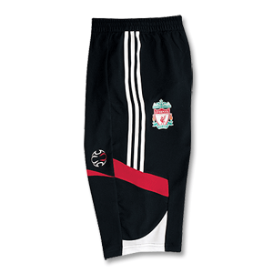 Adidas 07-08 Liverpool 3/4 Length Training Pants - Black/Red