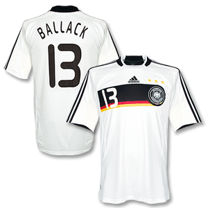 Adidas 07-09 Germany Home shirt   Ballack No.13