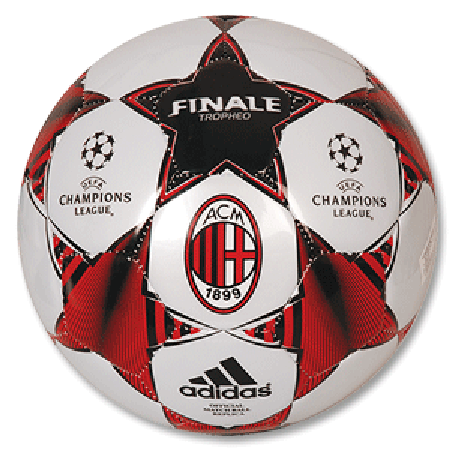 Adidas 08-09 AC Milan C/L Skills Ball - Silver/Red
