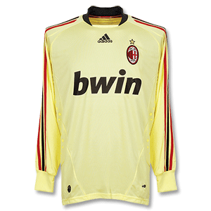 08-09 AC Milan L/S Home GK Shirt - Yellow
