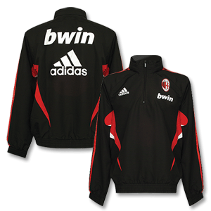 Adidas 08-09 AC Milan Windbreaker - Black/Red