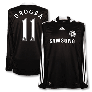 Adidas 08-09 Chelsea Away L/S Shirt   Drogba 11
