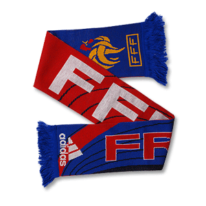 Adidas 08-09 France Home Scarf - Red/Royal