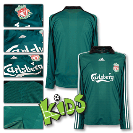 Adidas 08-09 Liverpool 3rd European L/S Shirt - Boys
