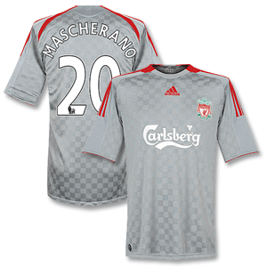 Adidas 08-09 Liverpool Away Shirt   Mascherano 20