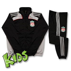 08-09 Liverpool Presentation Suit - Boys - Black/Grey