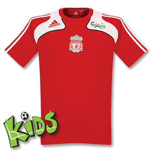 08-09 Liverpool Tee - boys - Red/White