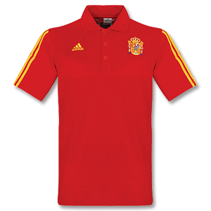 Adidas 08-09 Spain Polo Shirt - red