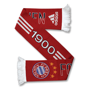 Adidas 09-10 Bayern Munich 3 Stripe Scarf - Red/White