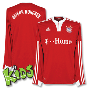 Adidas 09-10 Bayern Munich Home L/S Shirt Boys