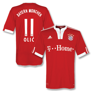 Adidas 09-10 Bayern Munich Home Shirt   Olic 11