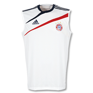 Adidas 09-10 Bayern Munich Sleeveless Shirt - White