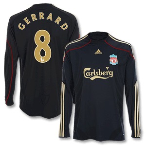 Adidas 09-10 Liverpool Away L/S Shirt   Gerrard 8