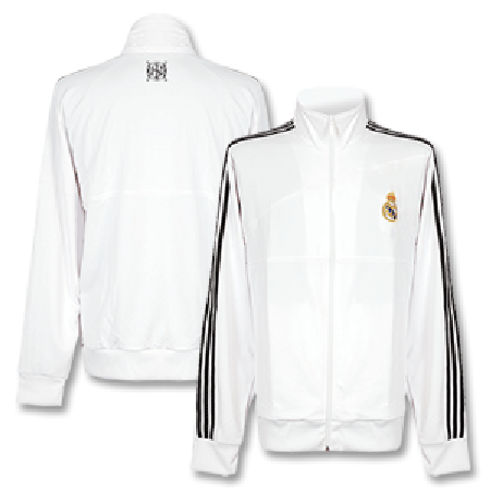 09-10 Real Madrid Essential Track Top - white