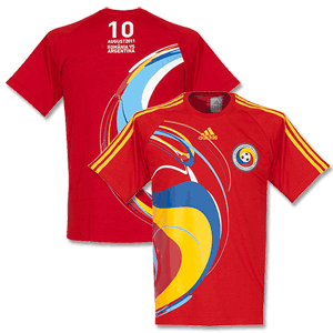 Adidas 11-12 Romania T-Shirt - Red