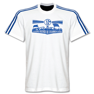 Adidas 11-12 Schalke Graphic T-Shirt white/blue