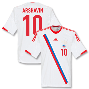 Adidas 12-13 Russia Away Shirt   Arshavin 10 (Fan Style)
